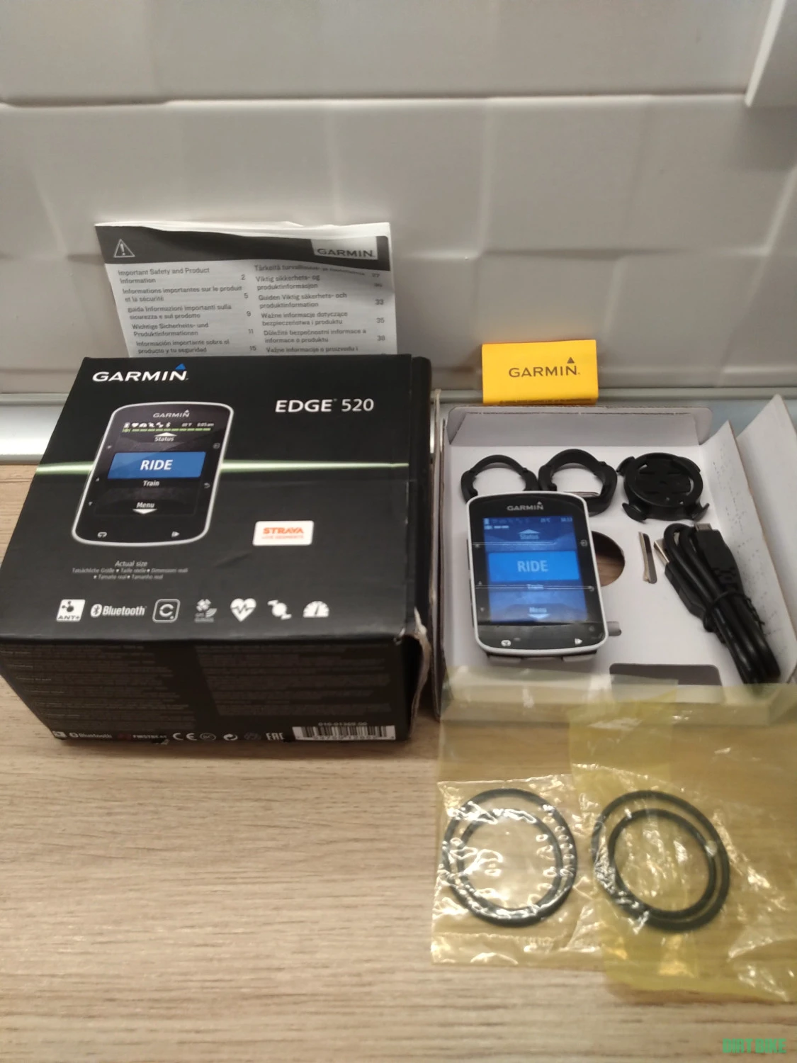 1. Garmin Edge 520 ca NOU utilizare f. rară