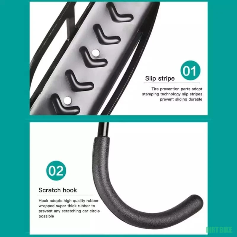 8. Suport metalic bicicleta perete vertical metal mobil trotineta