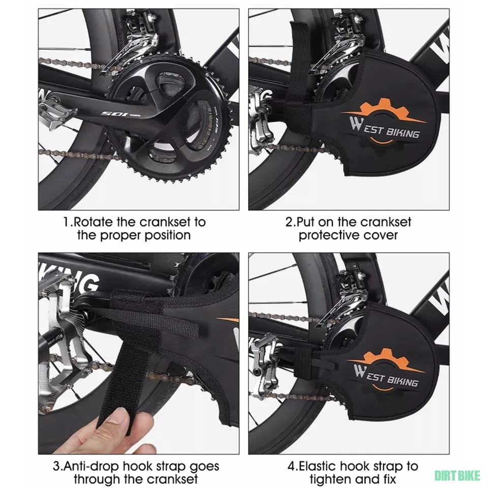 4. Husa de protectie pentru lant bicicleta pinioane aparatoare angrenaj