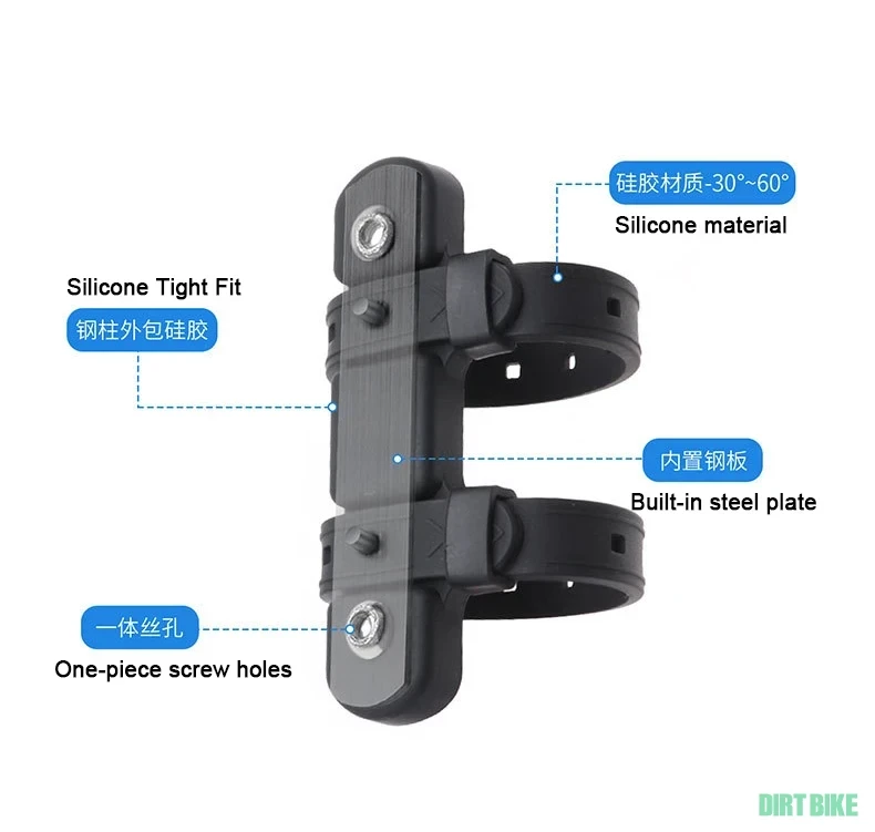 6. Suport, adaptor bidon apa bicicleta silicon