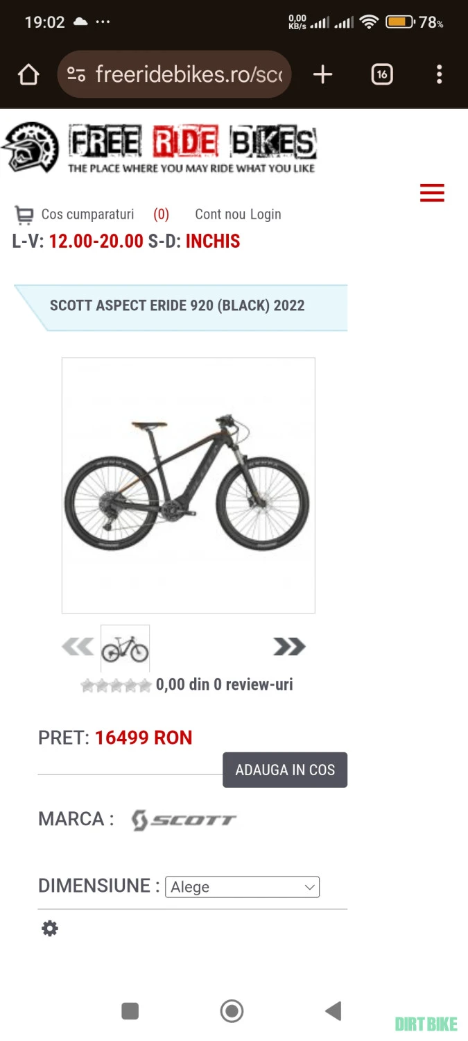 1. Scott aspect eride 920 1x12 viteze