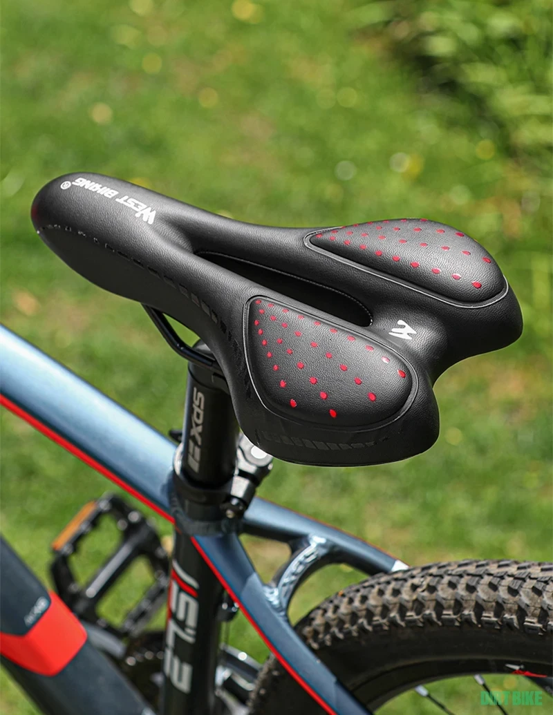 1. West Biking sa bicicleta cu gel moale confortabila amortizare soc