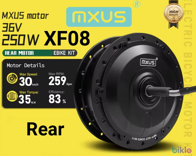 1. Naujas Galinis El. Dviračio Variklis Mxus XF08 250W 36V