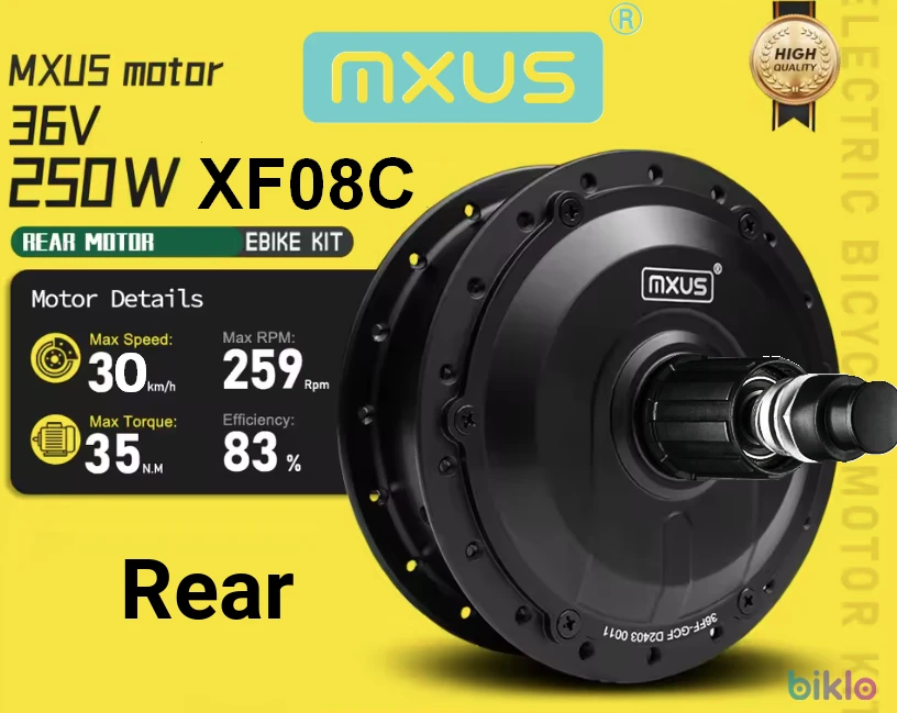 1. Naujas Galinis El. Dviračio Variklis Mxus XF08C 250W 36V