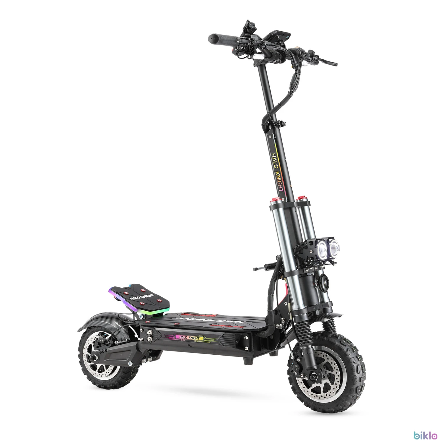 2. Halo Knight T107 Pro Electric Scooter 11 Inch Off-road Tire 3000W*2 Dual Motor 60V 38.4Ah Battery