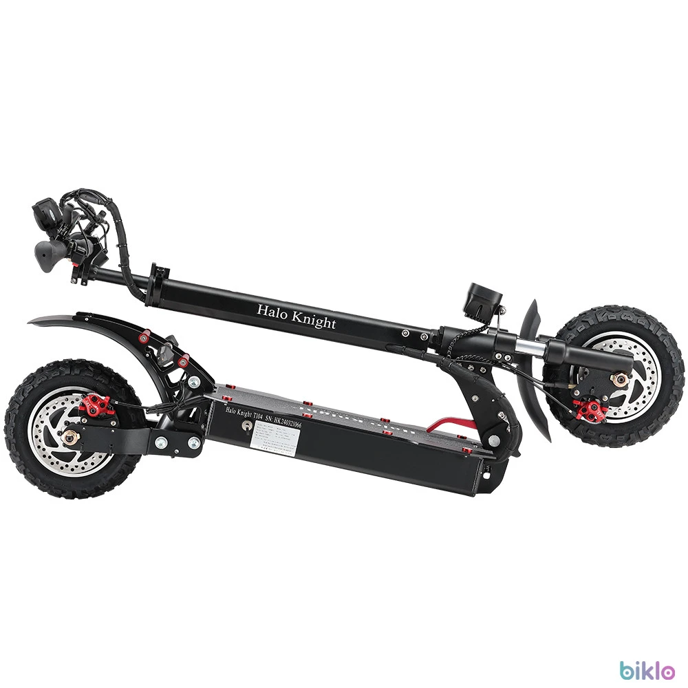 5. Halo Knight T104 Electric Scooter 10 inch Off-road Tires 1000W*2 Motor 52V 21Ah Battery