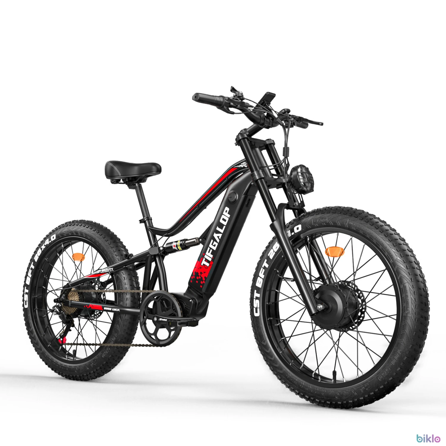 1. Tifgalop ES7 Pro Electric Bike Dual Motor 26Inch 1500W 52V21AH
