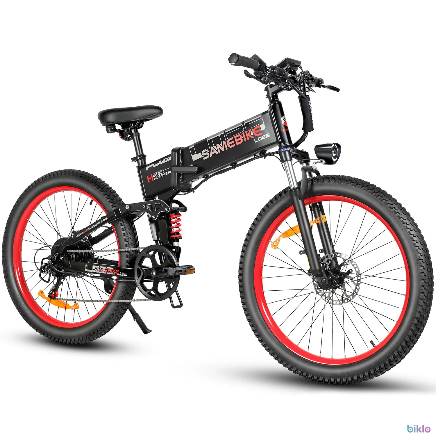 1. SAMEBIKE LO26Plus 26" Folding Electric Bike with 48V 15Ah Battery 1000W