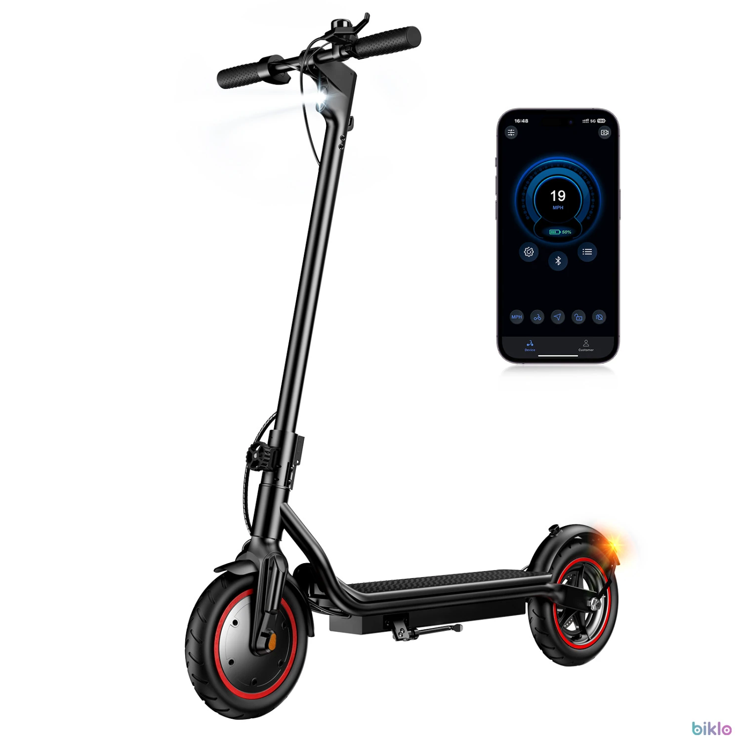 1. IScooter W5 Electric Scooter 8.5 Inch 350W 36V7.8Ah Dual Brake With APP Control