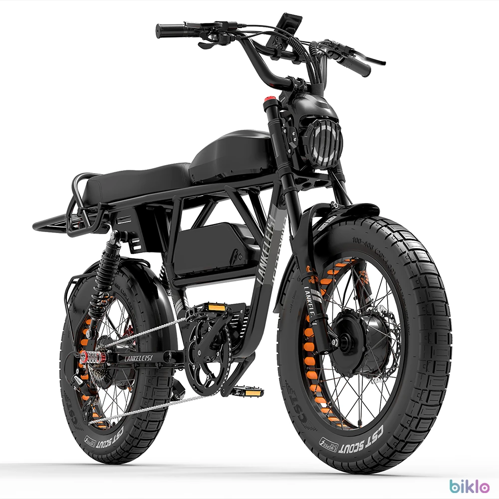 1. LANKELEISI X-Black Knight 20" Fat Tire All-Terrain Electric Bike 2000W Dual Motor 48V 45Ah Battery