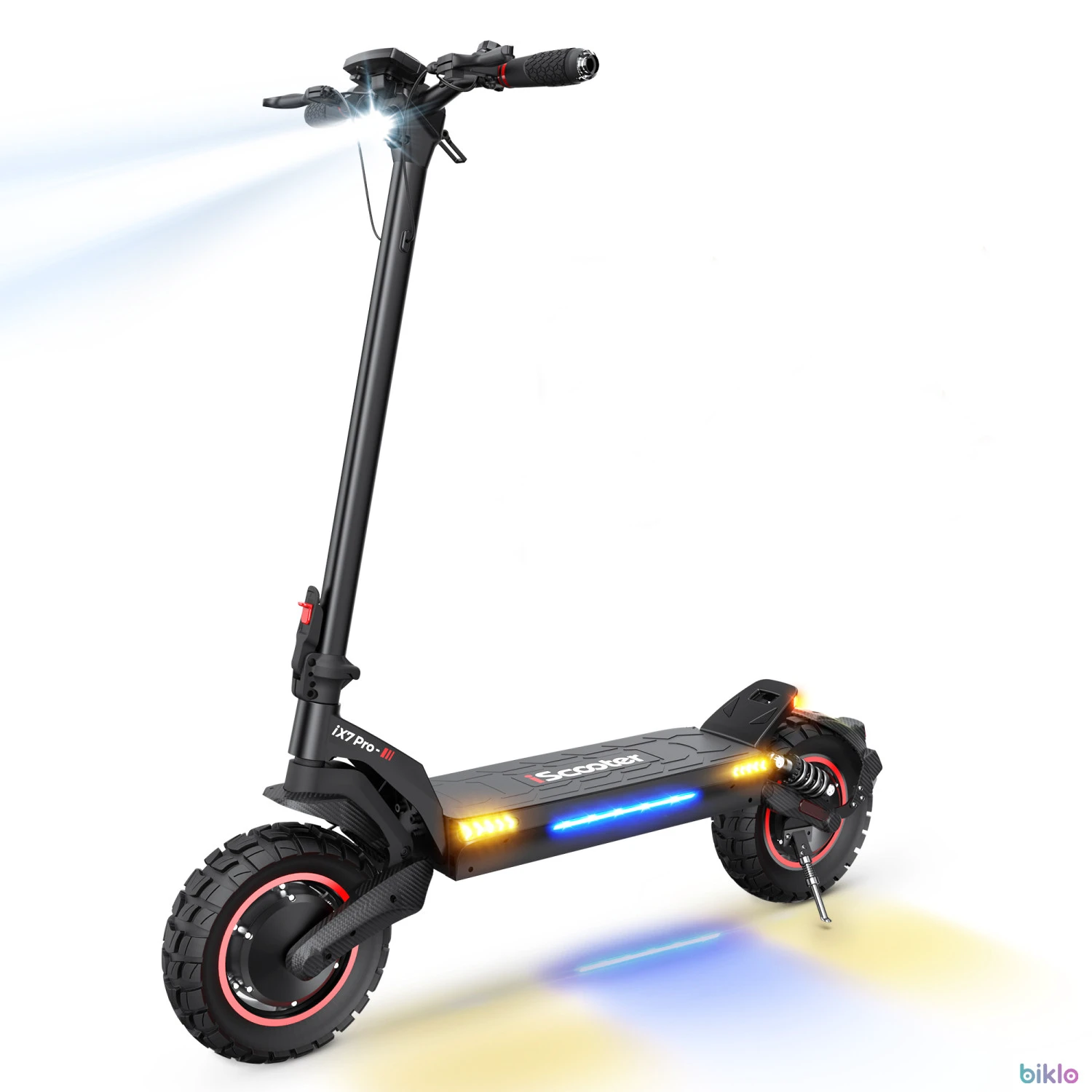 1. IScooter iX7 Pro Electric Scooter 10'' , 2*1000W 48V17.5Ah App Control, Dual Suspensions