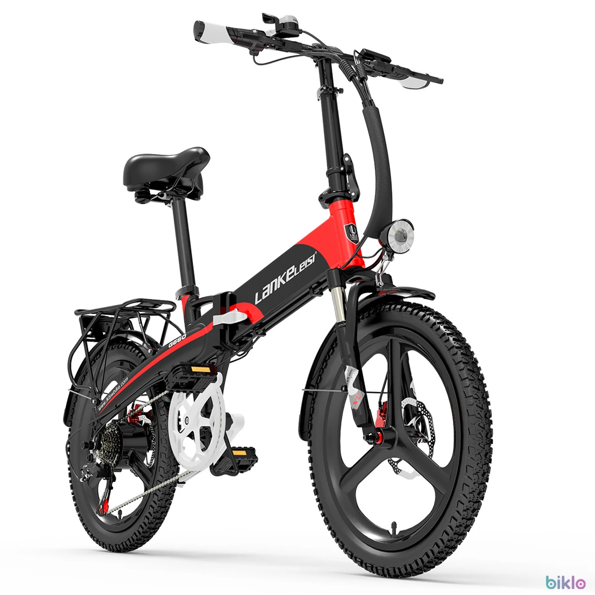 1. LANKELEISI G660 20" Electric Folding Bike 500W Motor 48V 20Ah Battery