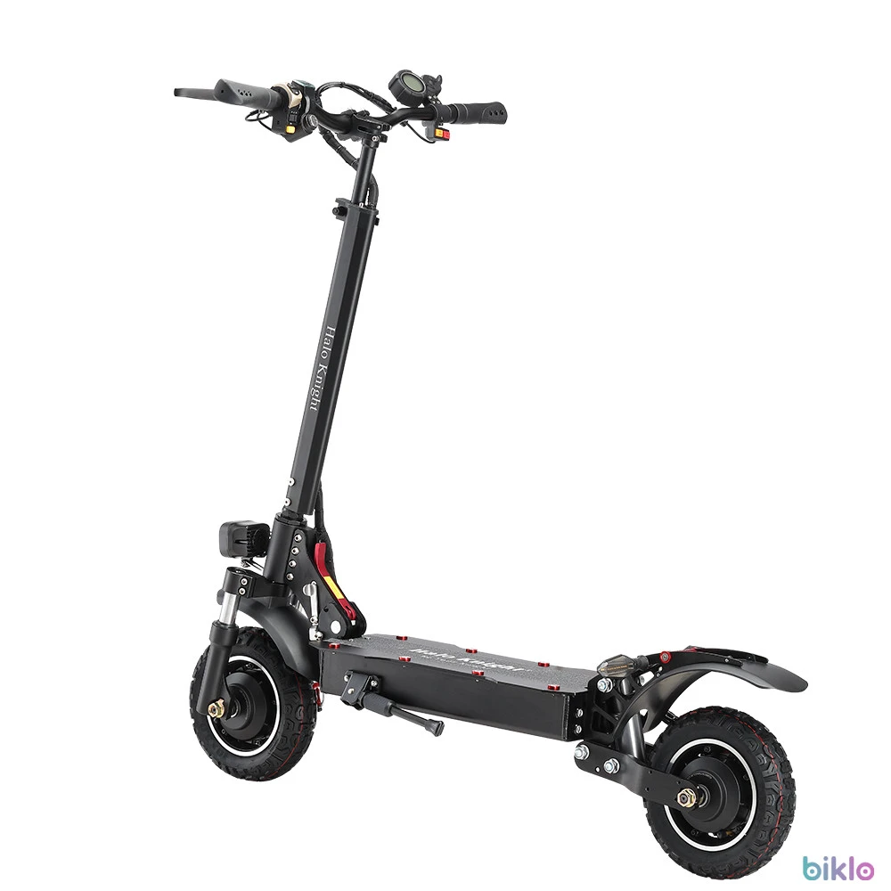2. Halo Knight T104 Electric Scooter 10 inch Off-road Tires 1000W*2 Motor 52V 21Ah Battery