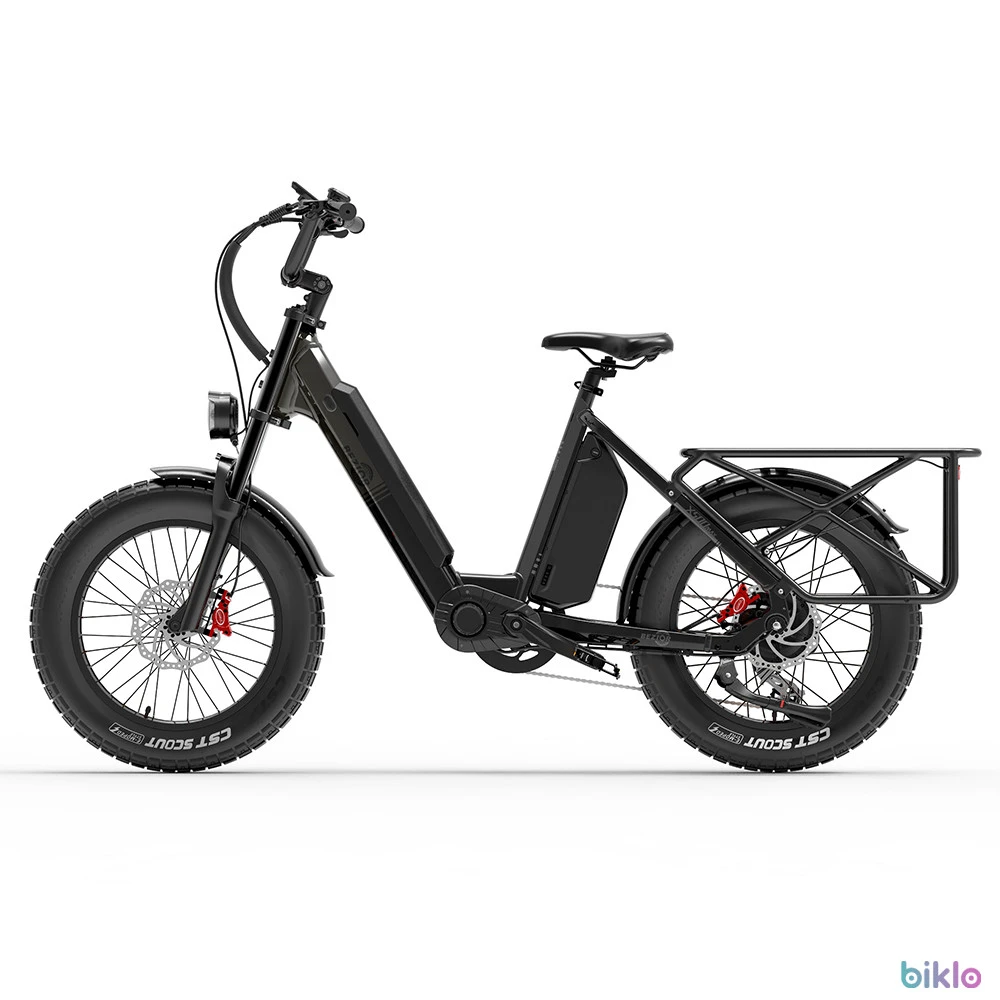 3. BEZIOR X500MAX 20" Fat Tire Electric Mountain Bike 750W Motor 48V 37.5Ah Battery