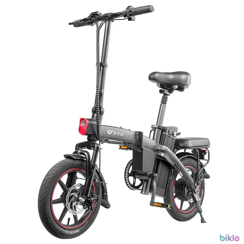 1. DYU A5 Folding Electric Bike, 14" with 48V 7.5AH Removable Battery, 350W
