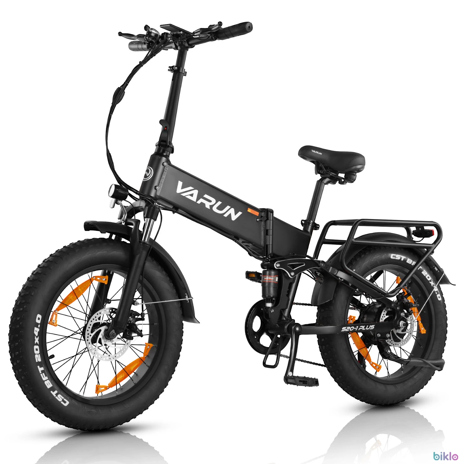 1. VARUN S20-2 Folding Electric Bike Full Suspension 20Inch with 48V 13Ah Battery
