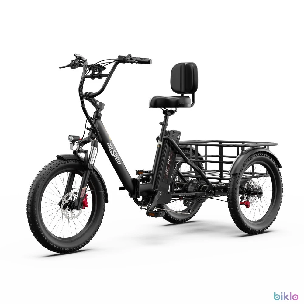 2. ONESPORT OT30 PRO 20" 3-Wheel Folding E-Trike 500W Motor 48V 18Ah Battery