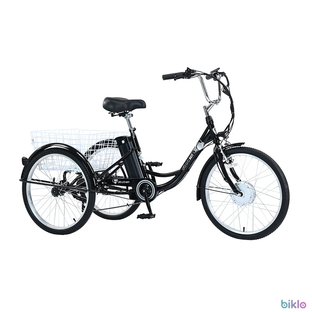 1. Gogobest GF100 24" Electric Cargo Tricycle 350W E-bike 36V 15Ah Battery
