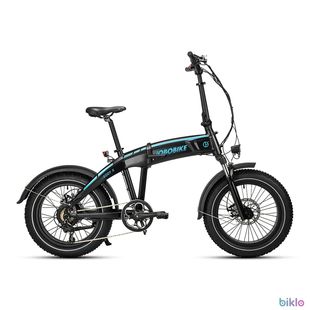 1. JOBOBIKE Eddy X 20’’ All Terrain Folding Electric Fatbike 250W 48V14AH Battery