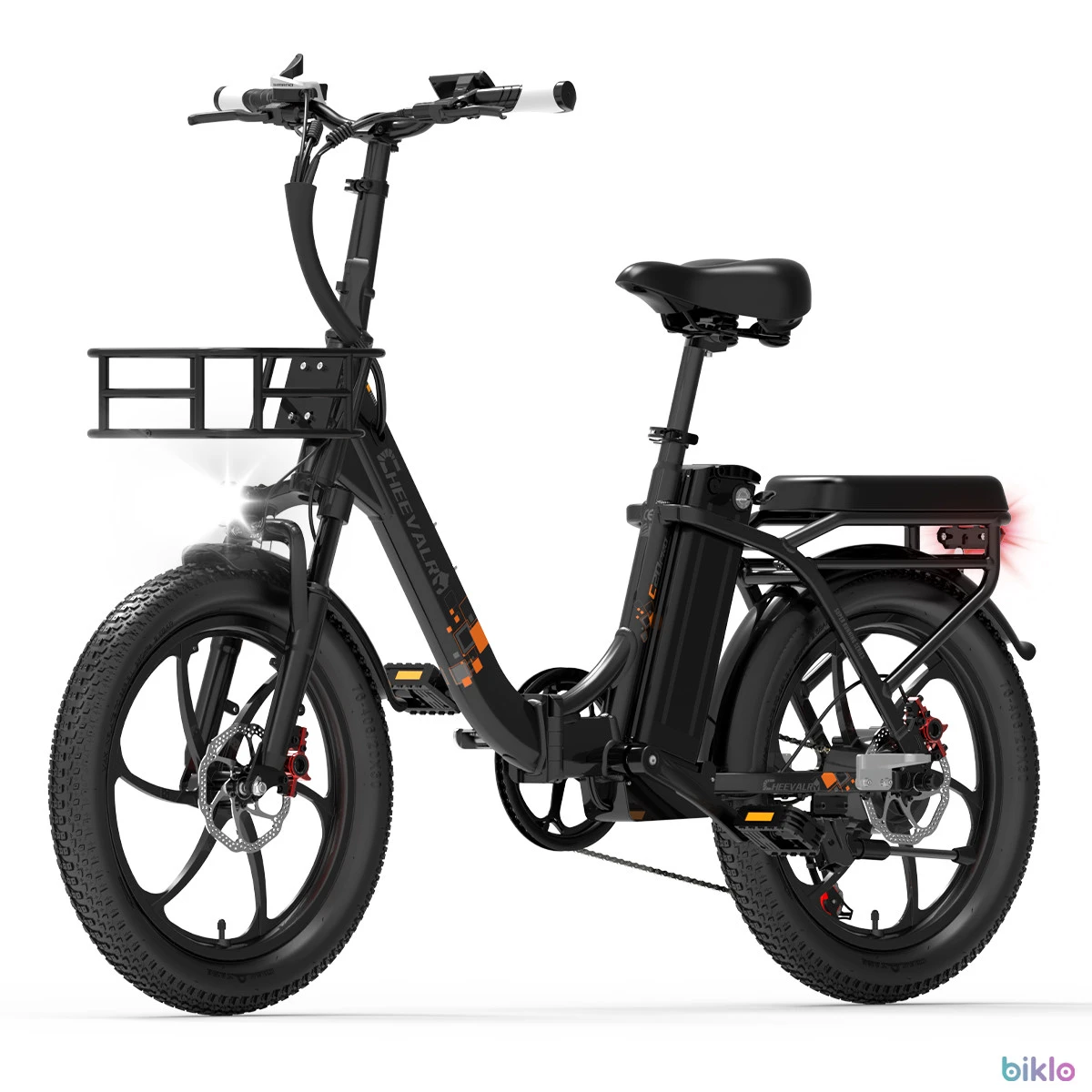 1. Cheevalry C20 PRO Torque Sensor Electric Bike 250W 48V20AH Folding City E-Bike with Front Basket