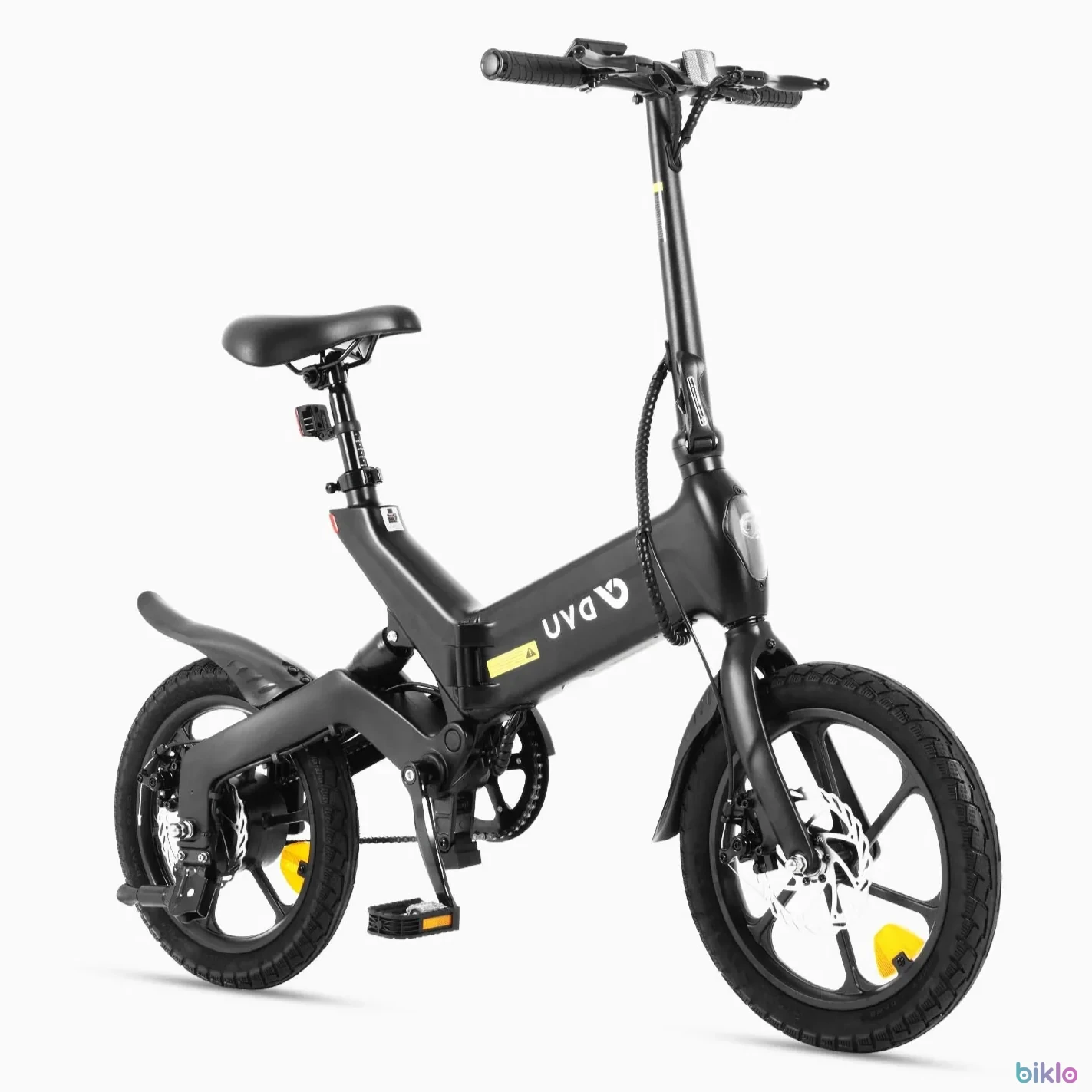 1. DYU A16 Folding Electric Bike, 16'' 250W Motor, 36V 10Ah Battery, Dual Disc Brakes