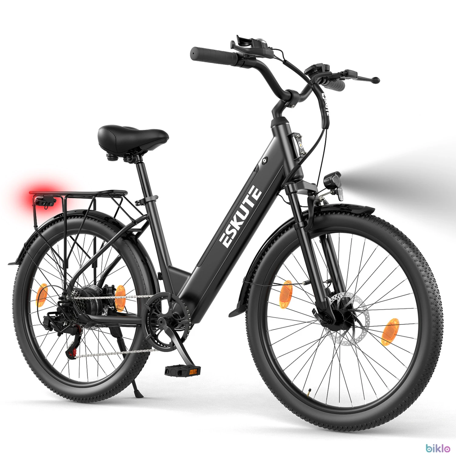 1. ESKUTE C100 Plus City Electric Bike 26" 250W Motor, 36V13AH Battery