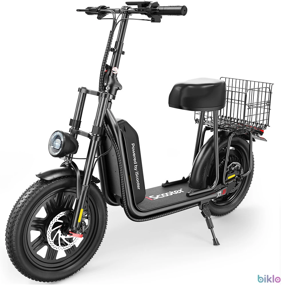1. IScooter F7 Electric Scooter with Seat 1000W 48V 10.4AH Battery