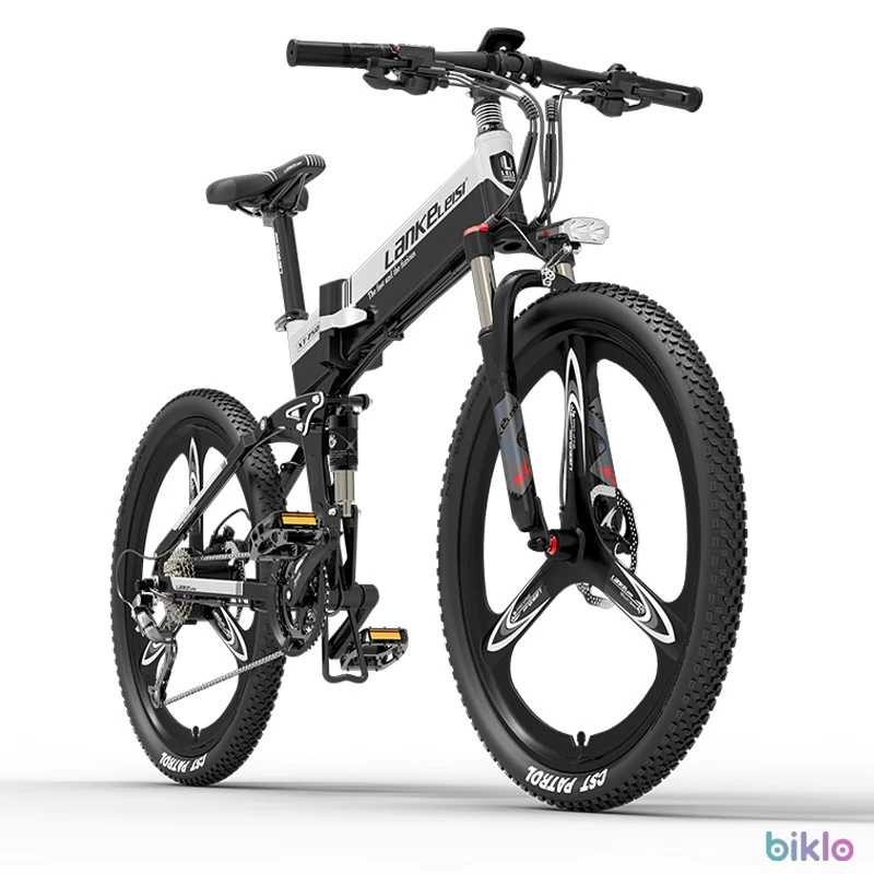 1. Lankeleisi XT750 Sports Version 26" Foldable Electric Mountain Bike 500W 48V 12.8Ah Battery