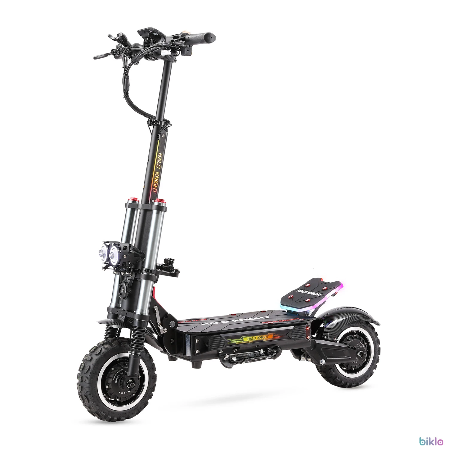 1. Halo Knight T107 Pro Electric Scooter 11 Inch Off-road Tire 3000W*2 Dual Motor 60V 38.4Ah Battery