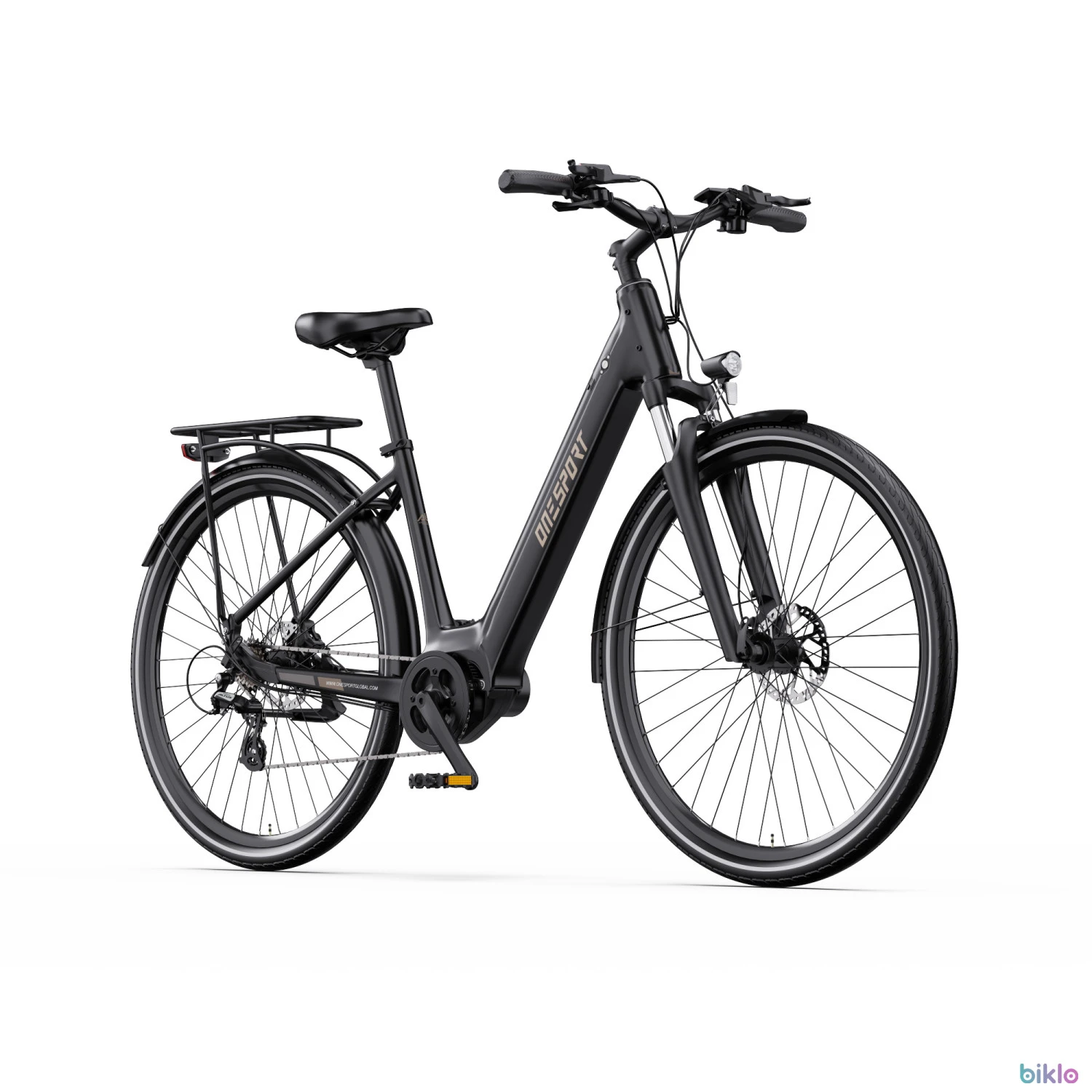 1. OneSport OT07 Commuter E-bike 27.5’’ Mid-mounted BAFANG motor 36V250W 14AH