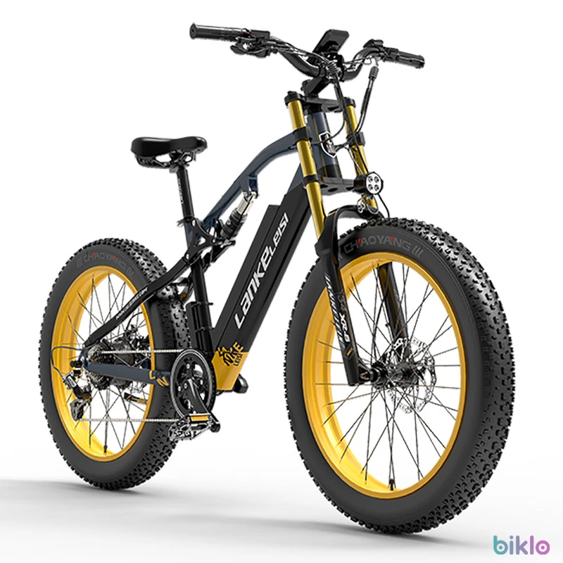 1. LANKELEISI RV700 Electric Bike 26'' Tires 1000W Motor 48V 16Ah Battery