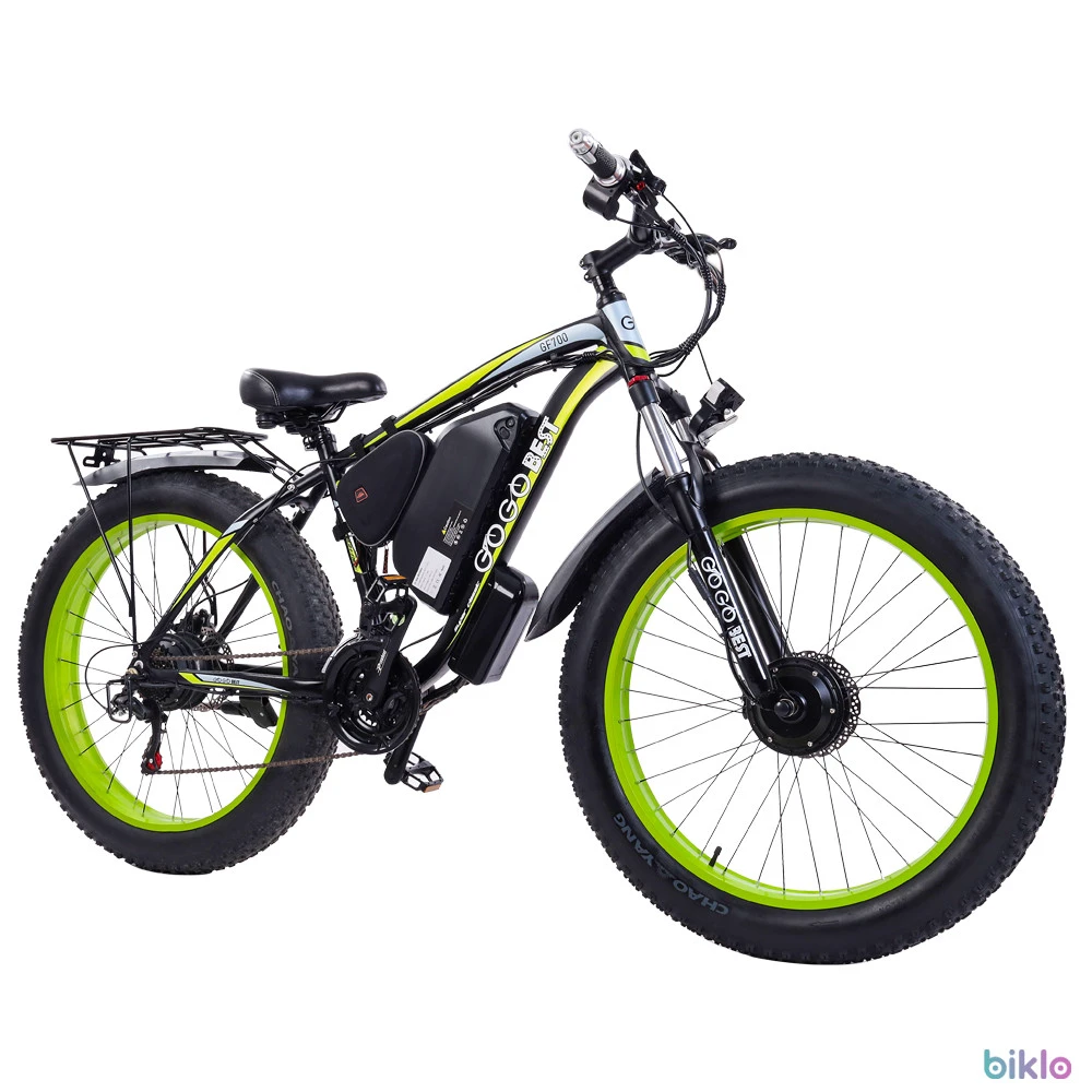 1. GOGOBEST GF700 Dual 500W Motors Electric Bike 26" 48V 17.5Ah Battery, Shimano 21 Speed