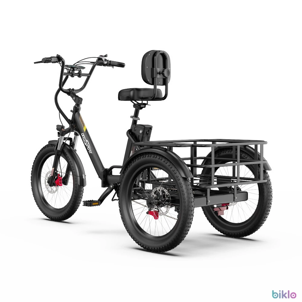 4. ONESPORT OT30 PRO 20" 3-Wheel Folding E-Trike 500W Motor 48V 18Ah Battery