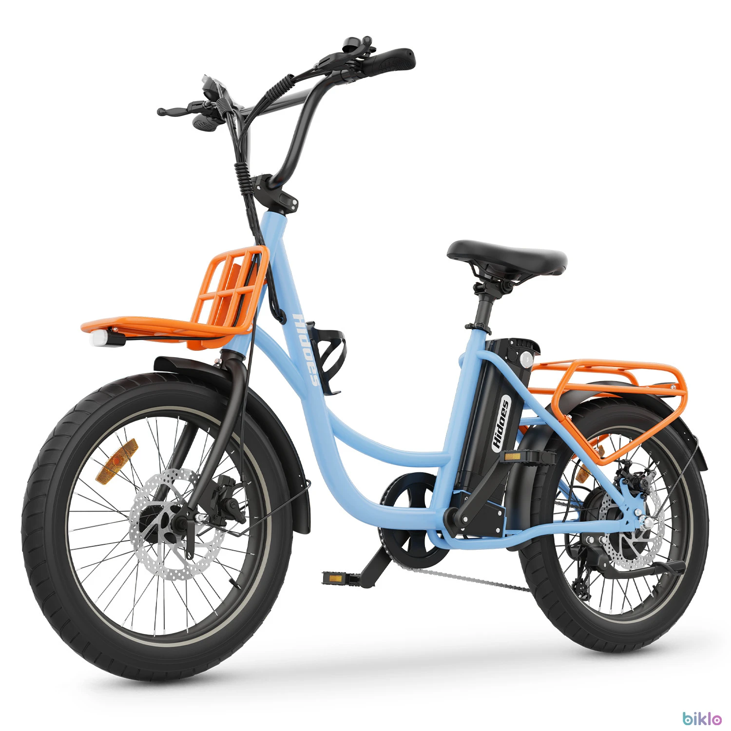 1. Hidoes C6 20'' 250w folding commuter electric bike with passenger seat and 48V 13Ah battery