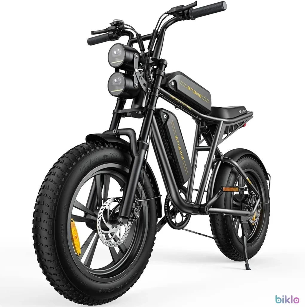 1. ENGWE M20 20" Fat Tire Off-road Electric Bike with 48V 26Ah Dual Battery