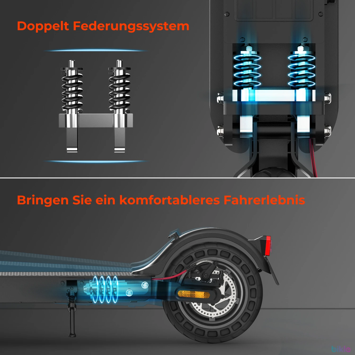 7. Isinwheel E9T Max Electric Scooter with ABE,500W Motor, 36V 10Ah Battery, 10-inch