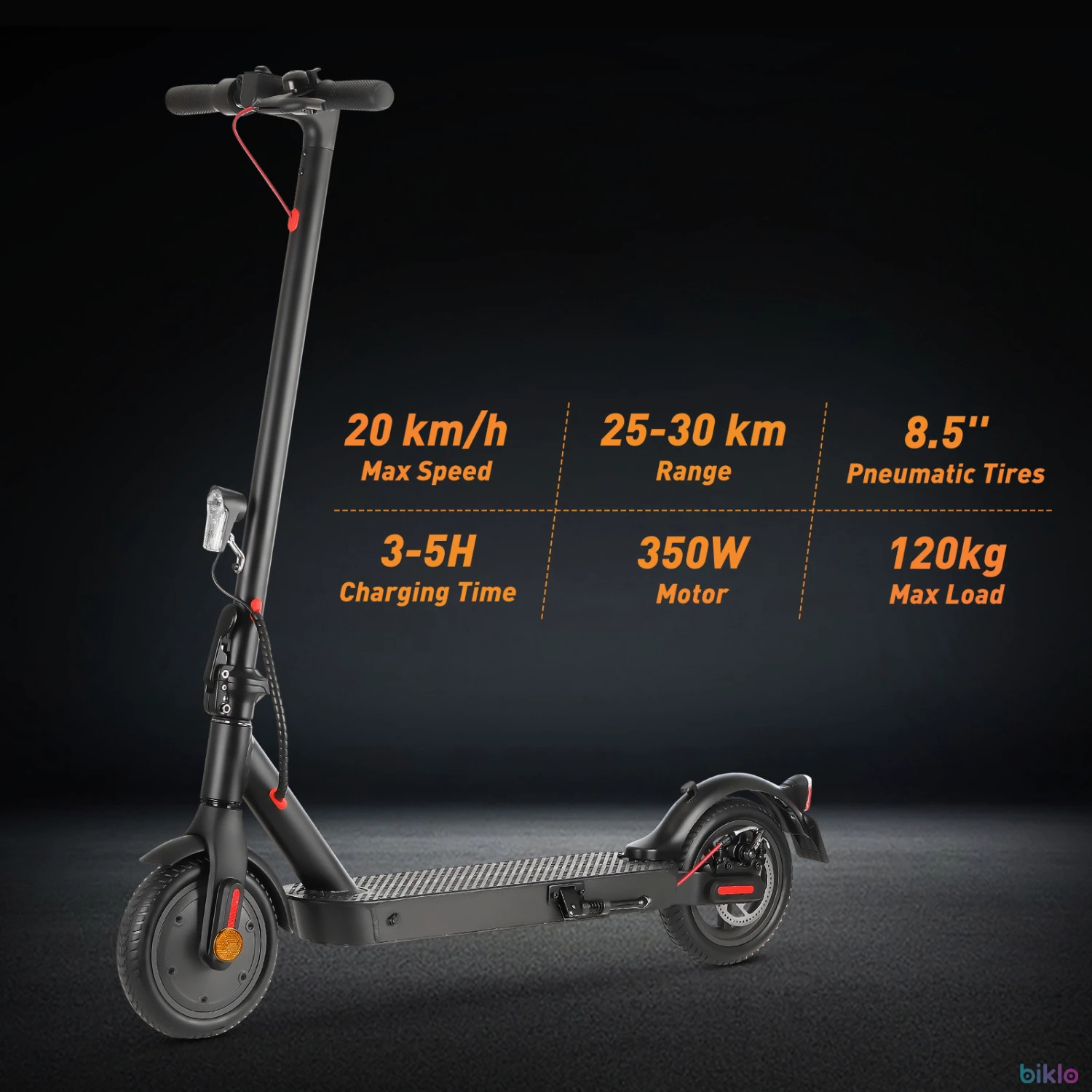 5. Isinwheel E9 Pro Electric Scooter with ABE Certification, 350W 36V 7.5Ah Battery, 8.5-inch