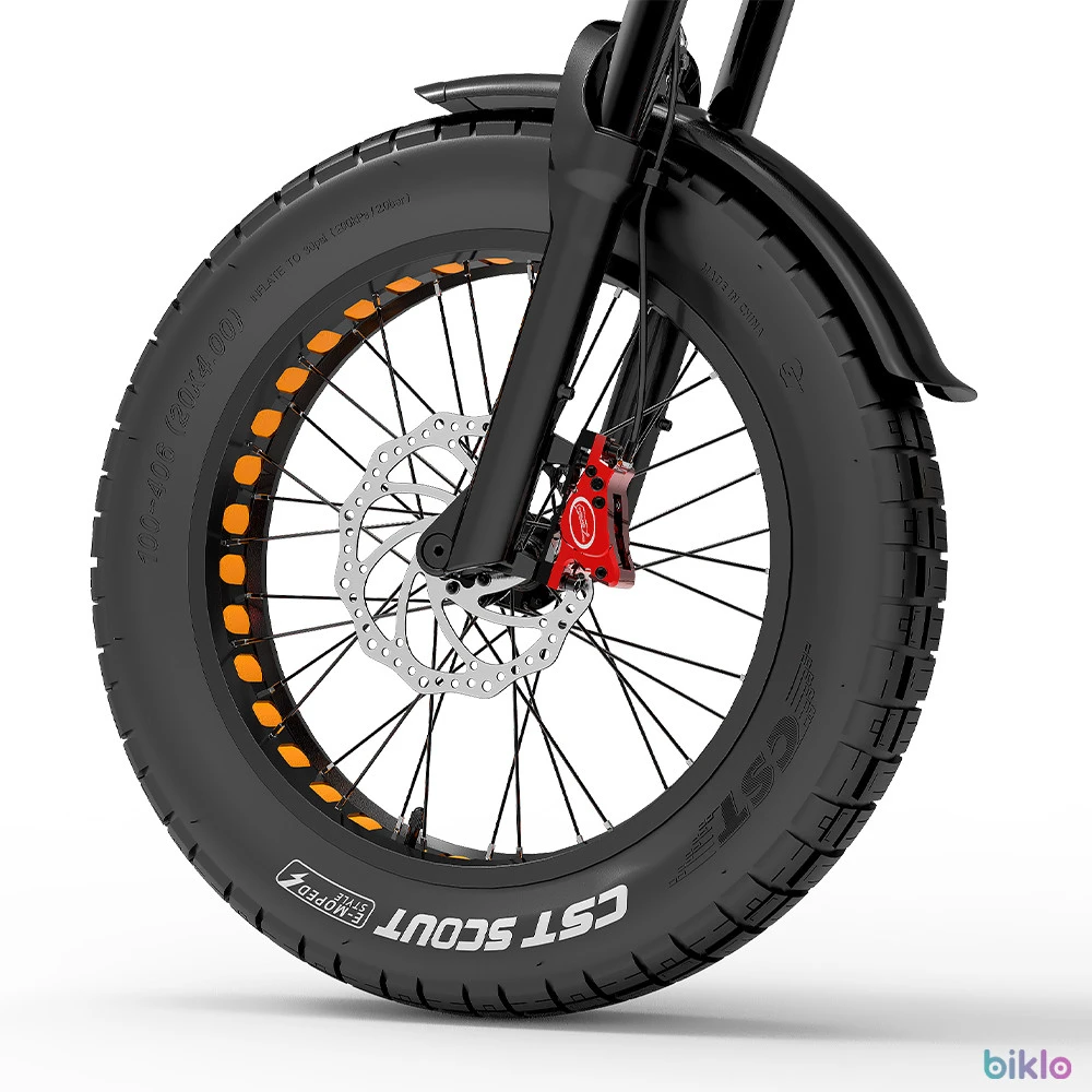 5. BEZIOR X500MAX 20" Fat Tire Electric Mountain Bike 750W Motor 48V 37.5Ah Battery
