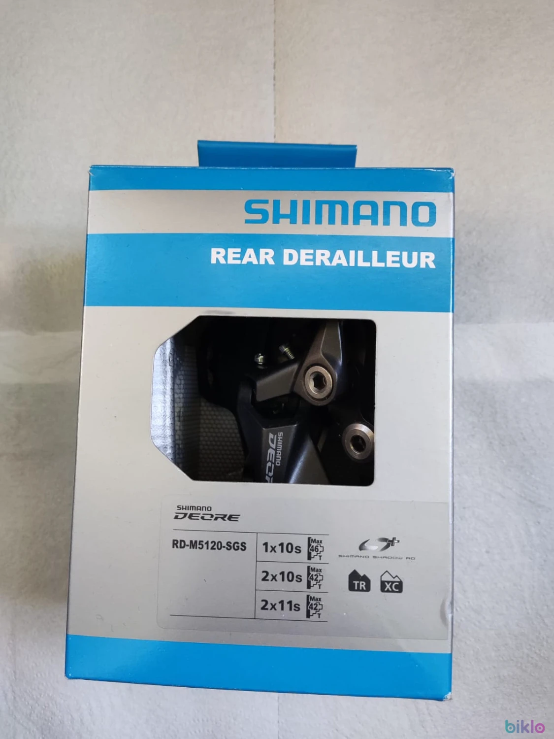 1. Vand schimbator Shimano Deore RD-M5121 10/11 viteze negru SGS Shadow +