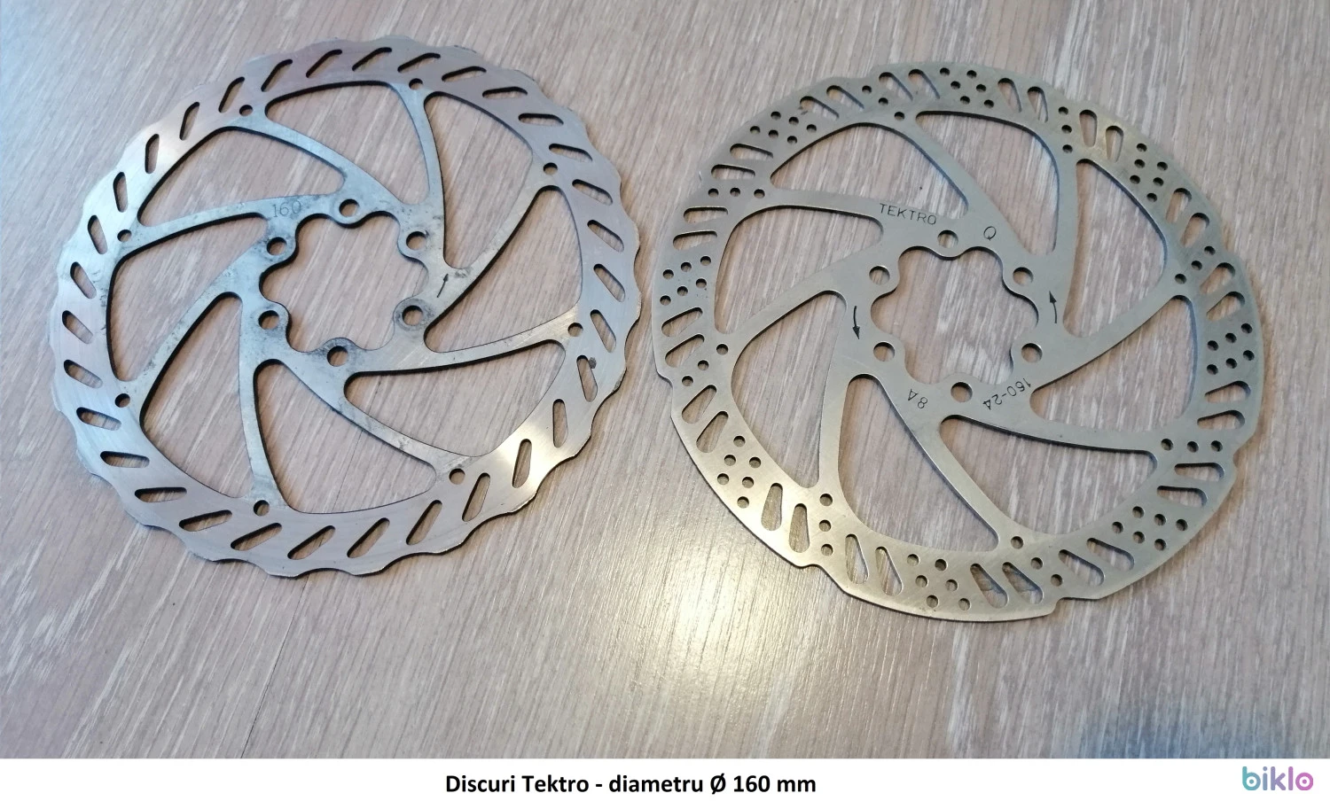 1. Discuri frana Tektro, diametru Ø 160 mm, prindere 6-bolts