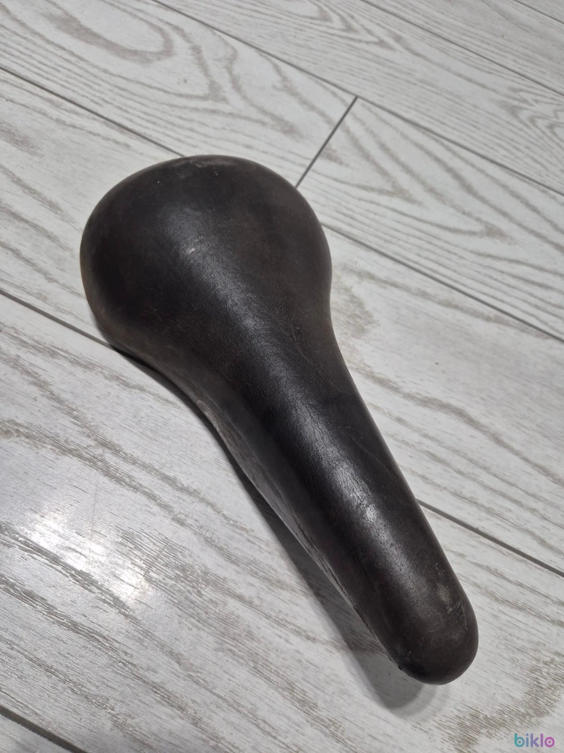 1. Sa piele bicicleta vintage Selle Royal cu logo bicicleta Gazelle