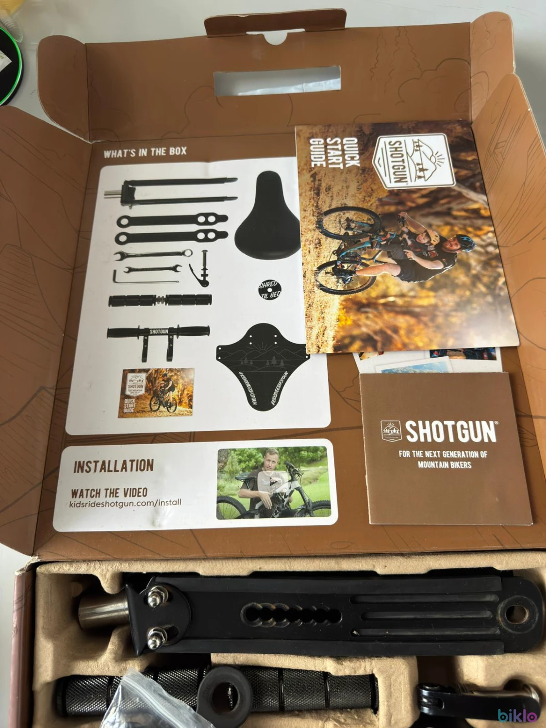4. Scaun + Ghidon KIDS RIDE SHOTGUN 2.0 Combo MTB
