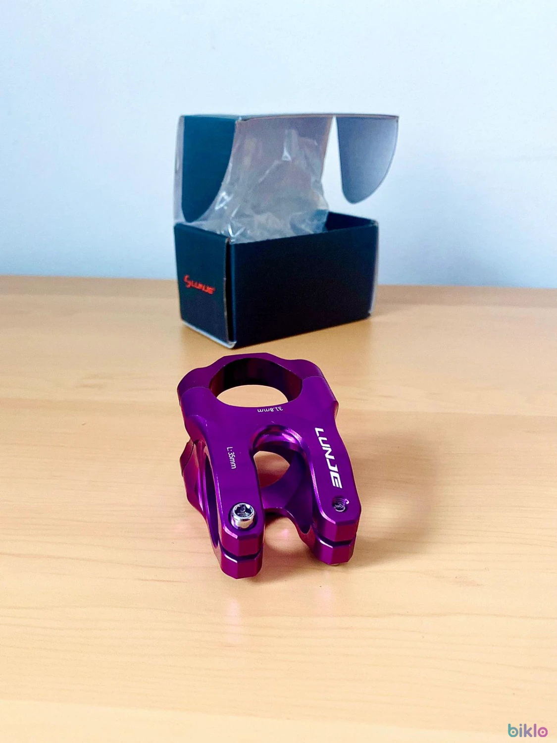 2. Pipa scurta 35mm din aliaj aluminiu pentru ghidon de bicicleta
