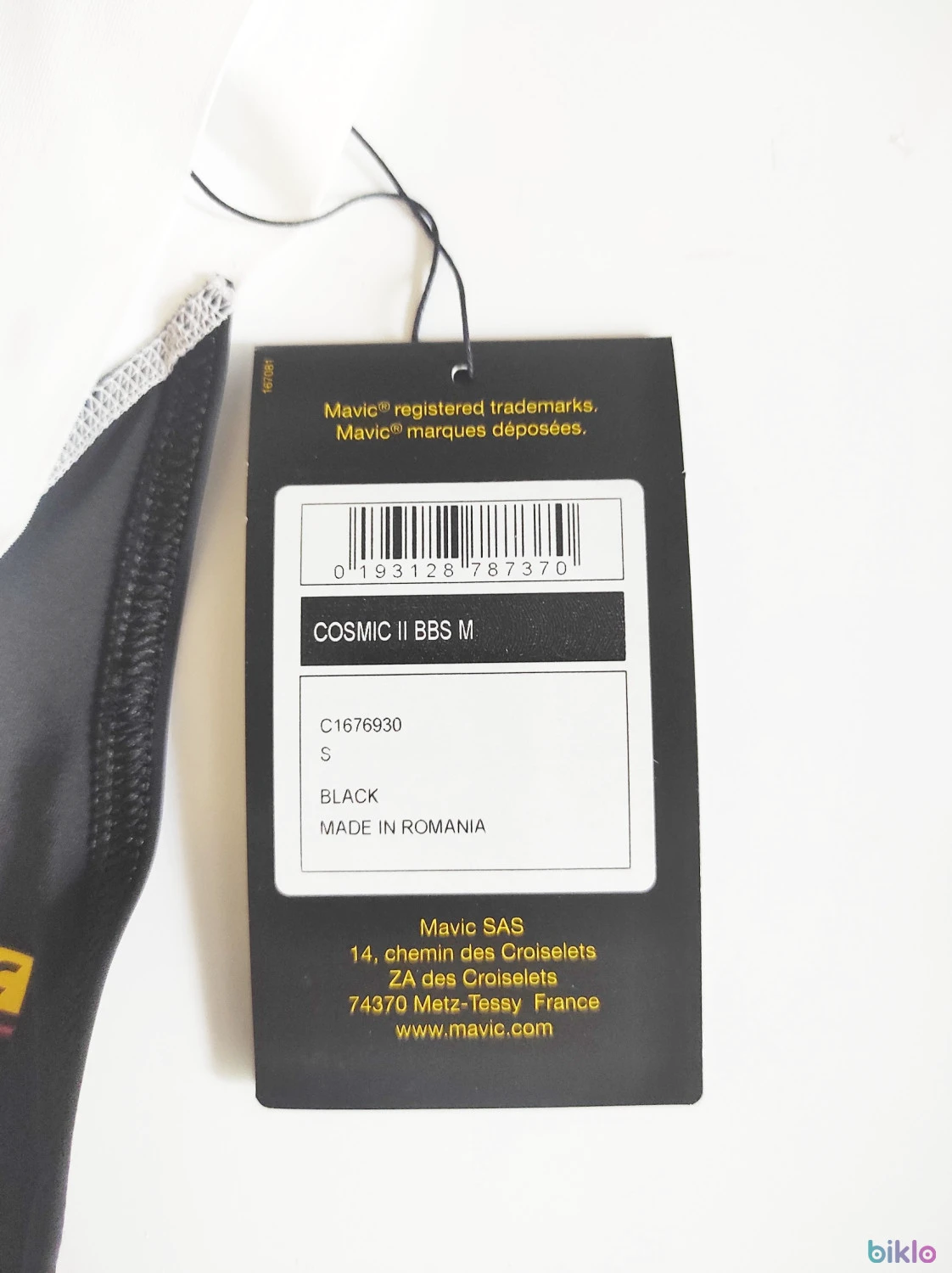 14. Pantaloni scurti Bib Mavic Cosmic II marimea S, noi