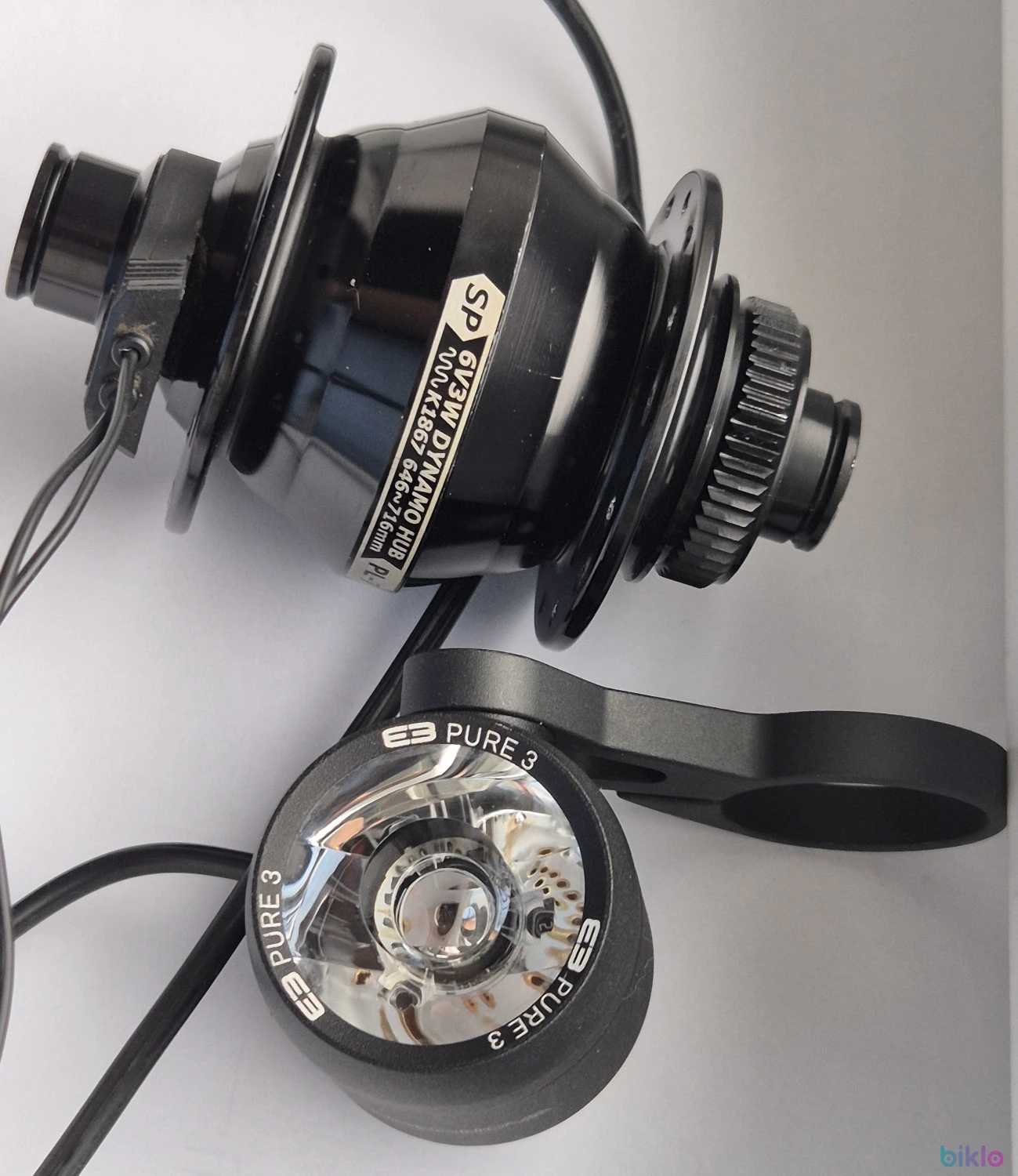1. Dynamo front wheel hub SP PL-7 + Supernova E3 Pure 3 HBM
