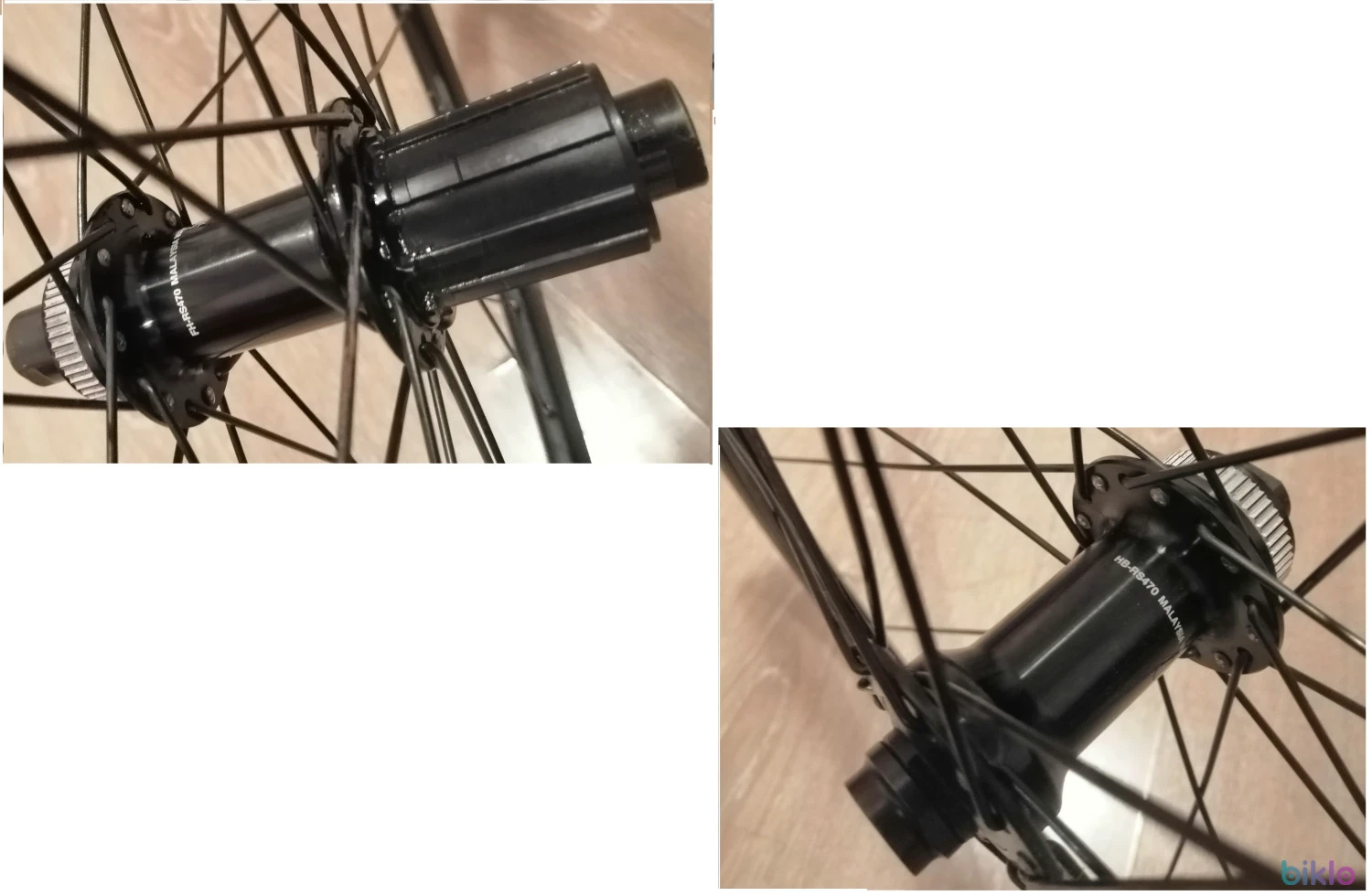 1. Butuci fata/spate Shimano Tiagra RS470, through-axle fata 12x100/spate 12x142mm, prindere disc Center-lock, caseta 11v