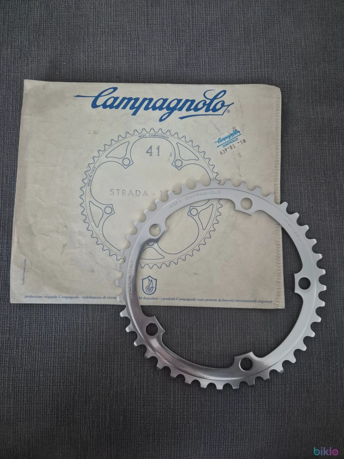 1. Foaie Angrenaj Vintage Campagnolo 41t 135BCD
