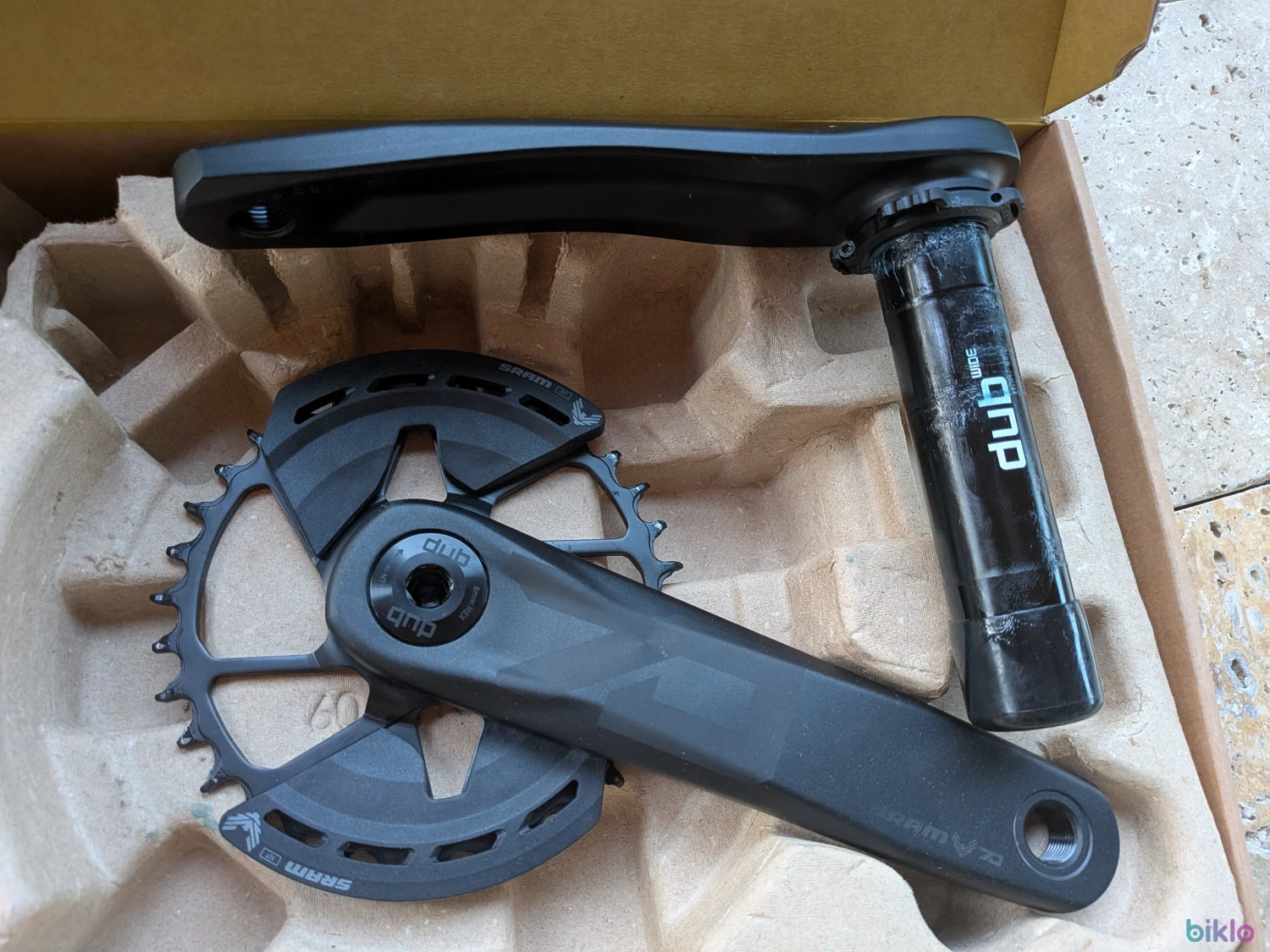 1. Angrenaj nou SRAM 70 brat 165mm 34T