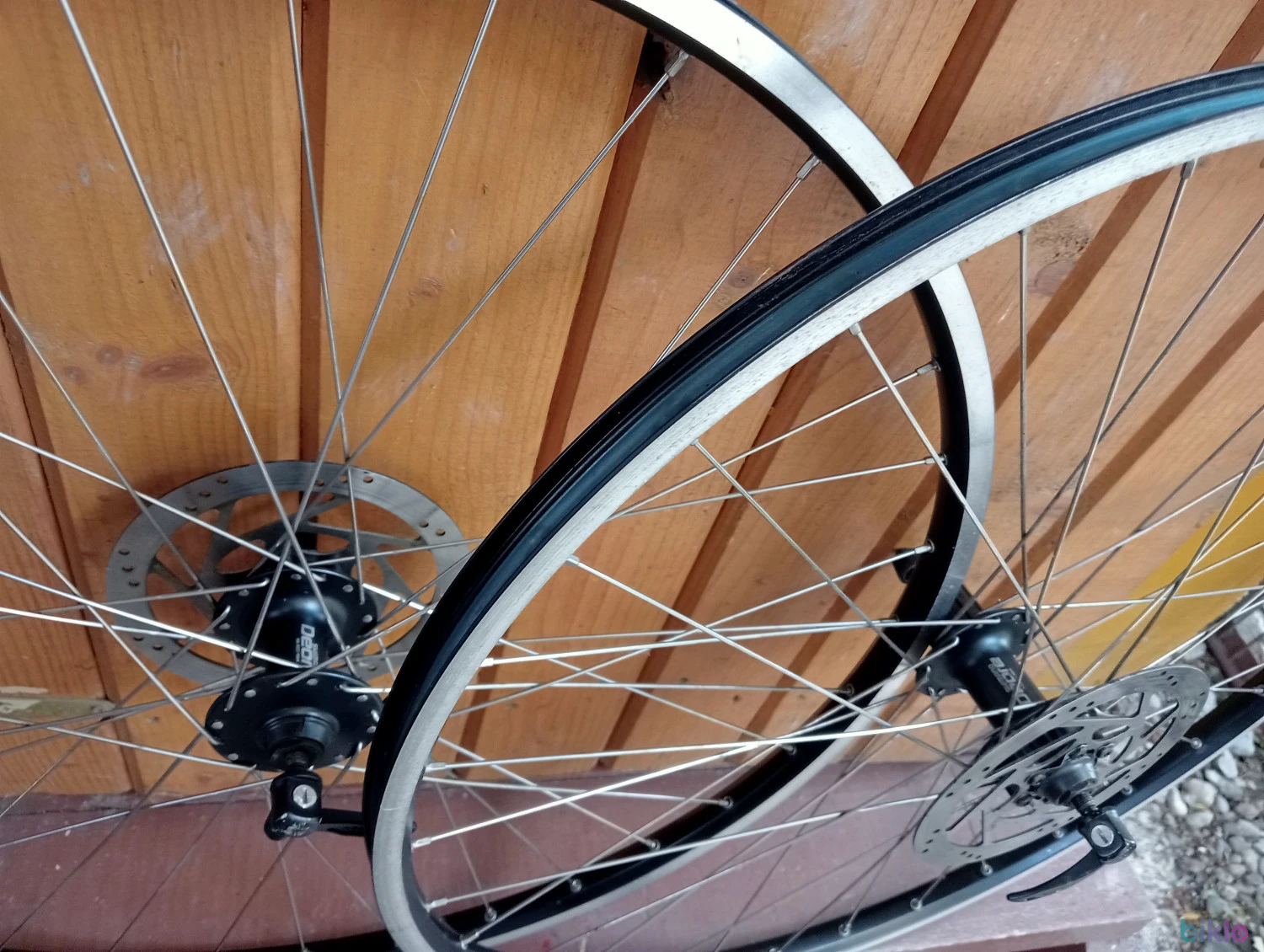 7. Set roti treking 28 butuci Shimano Deore disc frana Shimano Japan 160 mm