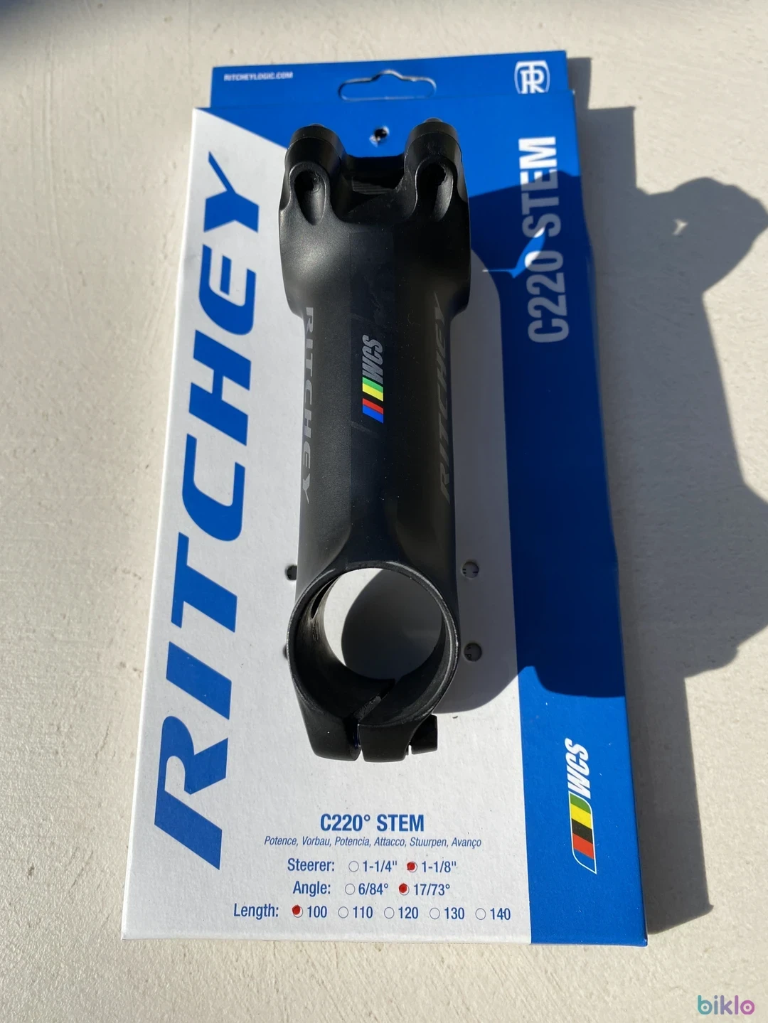 1. Pipa Ritchey WCS C220 17D – 100 mm, usoara si rigida